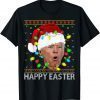 Happy Easter Funny Christmas Anti Biden Santa Conservative Unisex T-Shirt