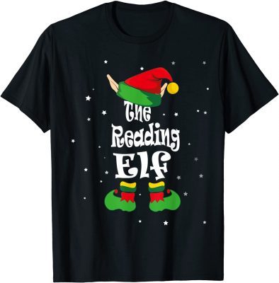 2021 Reading Elf Costume Book Lover Christmas Matching Family T-Shirt