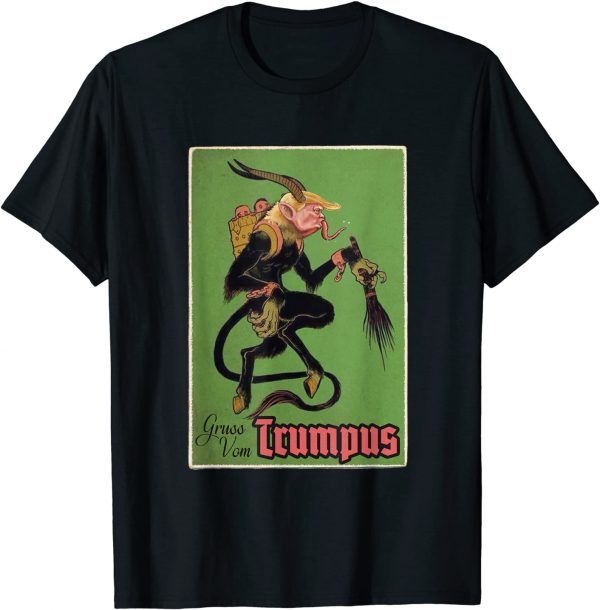 Funny Gruss vom Trump Krampus Believes In You Christmas T-Shirt