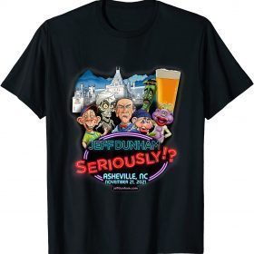 Official Jeff Dunham Asheville, NC T-Shirt