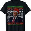 Official Make Christmas Great Again Santa Trump family Ugly Sweater T-Shirt