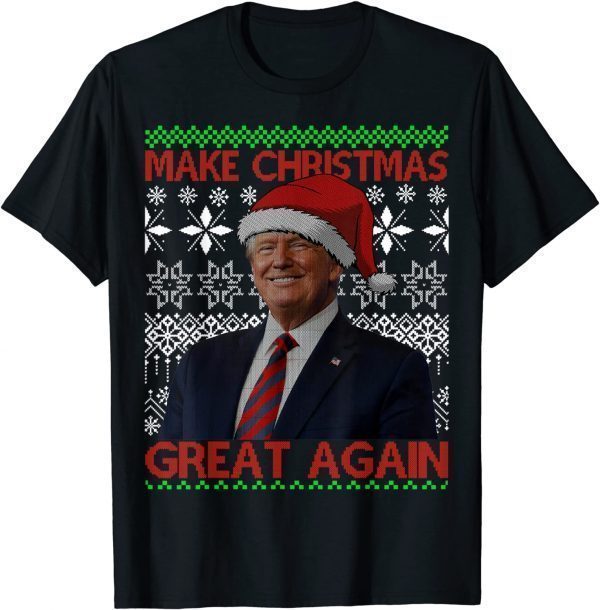 Official Make Christmas Great Again Santa Trump family Ugly Sweater T-Shirt