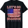 Classic Let's Go Brandon Conservative US Flag T-Shirt