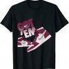 Christmas Got Em Sneaker Matching 1 Retro High OG Bordeaux T-Shirt