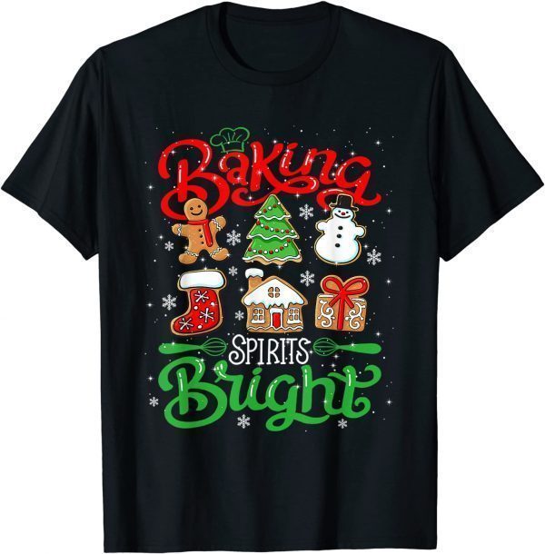 Baking Spirit Bright Donut Christmas Tree Xmas Cookie Kids T-Shirt