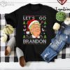 Funny Let's Go Brandon Trump Ugly Christmas Sweater T-Shirt