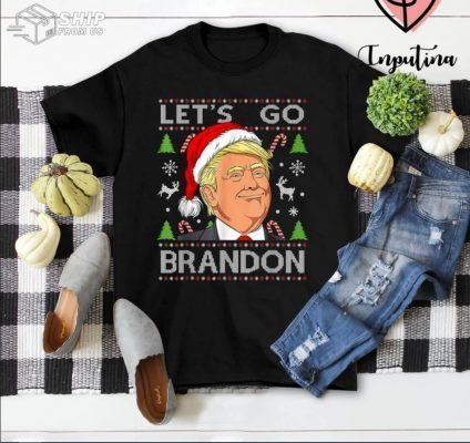 Funny Let's Go Brandon Trump Ugly Christmas Sweater T-Shirt