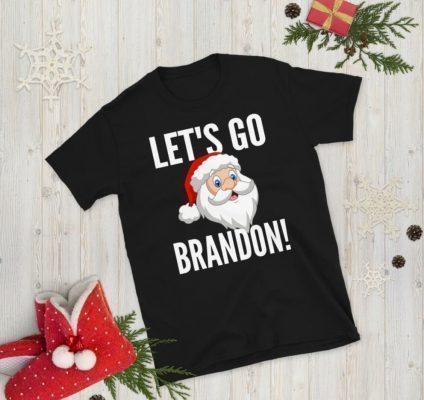 Let's Go Brandon Santa Claus Christmas Holiday Shirt T-Shirt