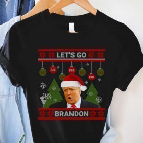 Lets Go Brandon Trump Ugly Christmas Gift Shirts