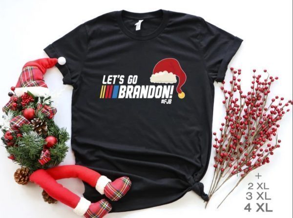 Let's Go Brandon Santa Hat Funny Tee Shirts