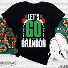 2021 Fuck Biden Let's Go Brandon Santa Hat Gift Shirt