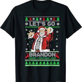 Funny Lets Bandon Santa Claus Christmas Xmas Ugly Sweater T-Shirt