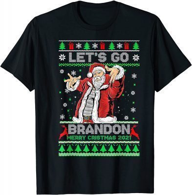 Funny Lets Bandon Santa Claus Christmas Xmas Ugly Sweater T-Shirt