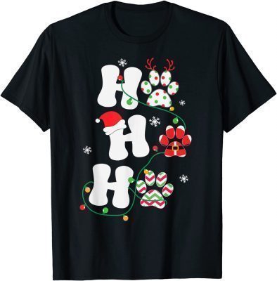 My Christmas Pajama Shirt Xmas Pet Lover Animal Cat Dog Paw T-Shirt