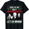 Santa Biden Let's Go Branson Brandon Ugly Christmas Sweater T-Shirt
