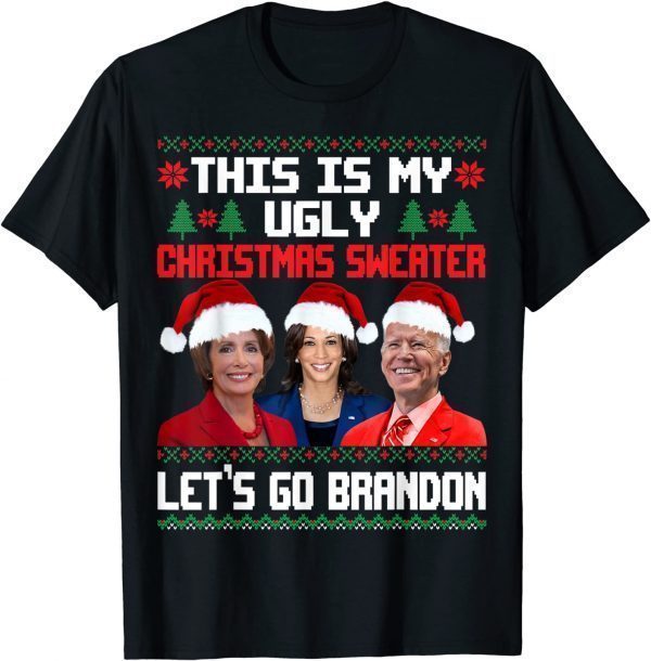 Let's Go Branson Brandon Ugly Christmas Sweater Anti Biden T-Shirt
