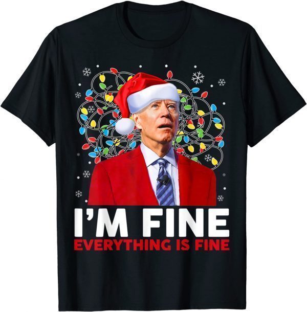 Biden Republican Christmas Santa Hat Costume for Xmas TShirt