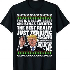 Official Donald Trump Ugly Christmas Parody Speech T-Shirt