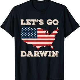 Let’s Go Darwin Vintage American Flag 2022 T-Shirt