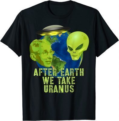Fauci Alien UFO Outer Space Funny Conservative Anti Fauci T-Shirt