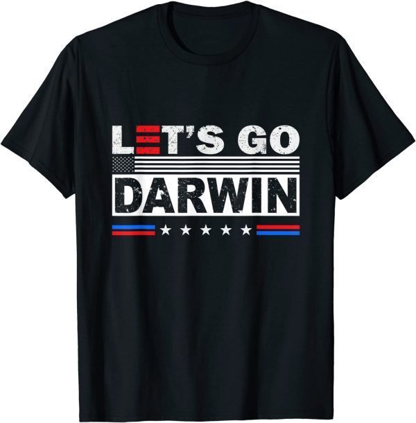 TShirt Lets Go Darwin Tee Women Men Funny Sarcastic Let’s Go Darwin 2022