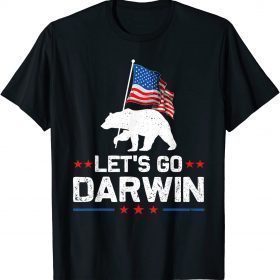 2022 Let's Go Darwin Bear US Flag Gift T-Shirt