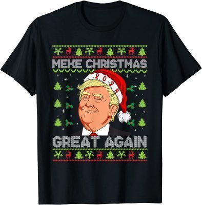 Classic Make Christmas Great Again Funny Trump Ugly Christmas Men T-Shirt