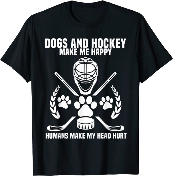 Classic Hockey Makes Me Ice Hockey Happy Player Gift Penalty Box T-Shirt