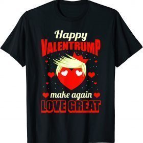 I Love Trump Valentine's Day Red Heart Conservative Vintage 2022 T-Shirt