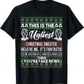 Funny Trump Ugly Christmas Sweater T-Shirt