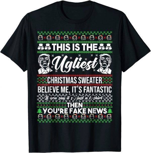 Funny Trump Ugly Christmas Sweater T-Shirt