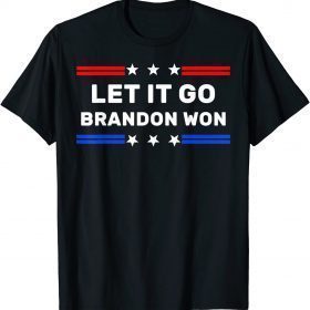 Official Brandon Won Lets go Branson Thank You Brandon Us Flag T-Shirt