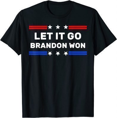 Official Brandon Won Lets go Branson Thank You Brandon Us Flag T-Shirt