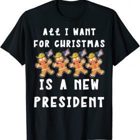 All I Want For Christmas Is A New President Funny Trump Tee Shirts