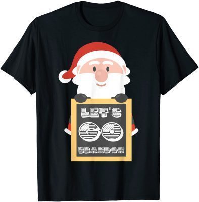 Mens Funny Santa Let's Go Branson Brandon Funny T-Shirt