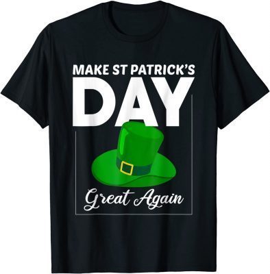 Make St Patrick Day Great Again Vintage Trump Drinking Classic T-Shirt
