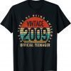 Vintage 2009 Official Teenager 13 Years Of Being Awesome Gift T-Shirt
