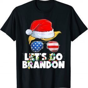 2022 Let's Go Brandon Chant Funny Christmas Santa Patriotics T-Shirt