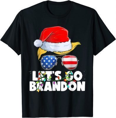 2022 Let's Go Brandon Chant Funny Christmas Santa Patriotics T-Shirt
