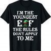 I'm The Youngest Elf Family Matching Funny Christmas T-Shirt