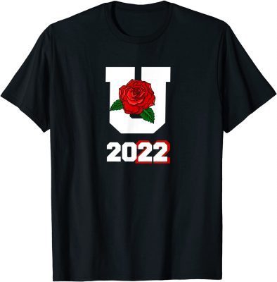 Funny Salt City Utah Rose Block U Football 2022 T-Shirt