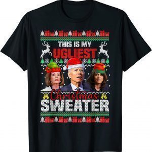 Classic This Is My Ugliest Christmas Anti Biden Sweater Funny Xmas T-Shirt