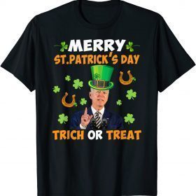 Best Biden Merry St. Patrick's Day Trick Or Treat Unisex Tee Shirts