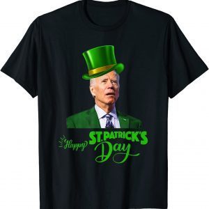 T-Shirt Happy St Patricks Day Leprechaun Joe Biden Tee For Men Women
