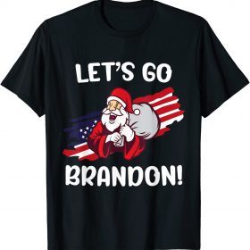 T-Shirt Let's Go Branson Brandon Conservative Santa Claus Christmas