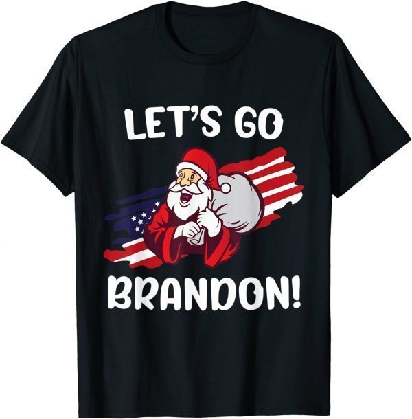 T-Shirt Let's Go Branson Brandon Conservative Santa Claus Christmas