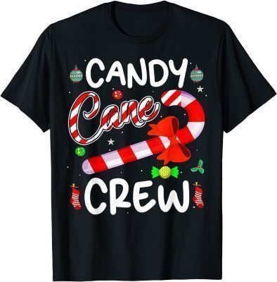 Candy Lover christmas Candy Cane Crew Funny X-mas holiday T-Shirt
