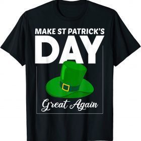 Make St Patrick Day Great Again Vintage Trump Drinking T-Shirt
