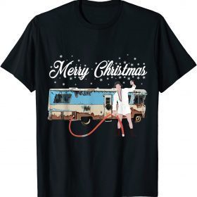 Official Eddie, Shitter Was Full Christmas Funny Camping T-Shirt