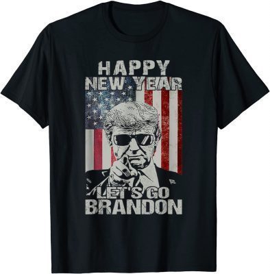 Let's Go Brandon "Trump Happy New Year" Tee Shirts
